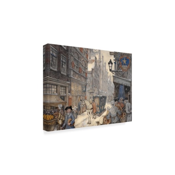 Anton Pieck 'City Carriage' Canvas Art,24x32